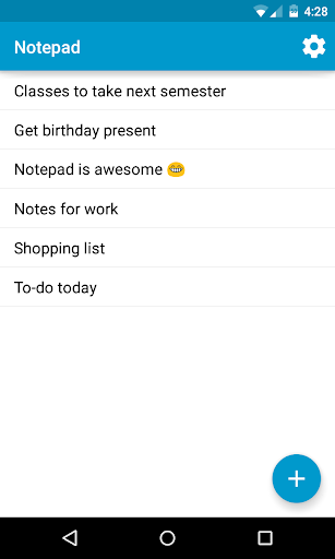 Notepad - Image screenshot of android app