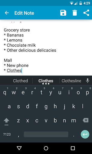 Notepad - Image screenshot of android app