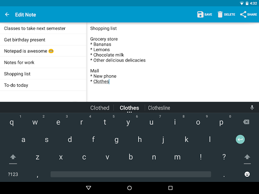 Notepad - Image screenshot of android app