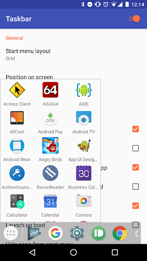 Taskbar - Image screenshot of android app