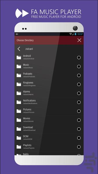 FA Music Player - عکس برنامه موبایلی اندروید