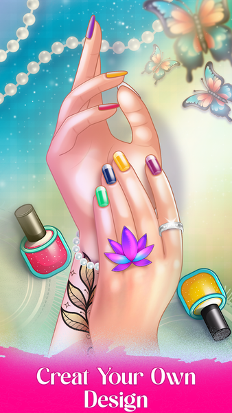 Nail Art Salon Game For Girls - عکس بازی موبایلی اندروید