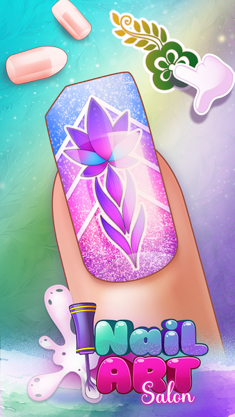 Nail Art Salon Game For Girls - عکس بازی موبایلی اندروید