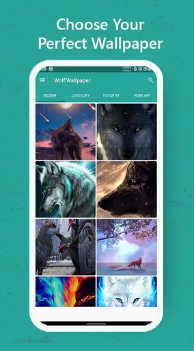 Black Wolf Wallpapers HD 4K - Image screenshot of android app