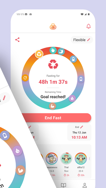 Intermittent Fasting Circles - عکس برنامه موبایلی اندروید