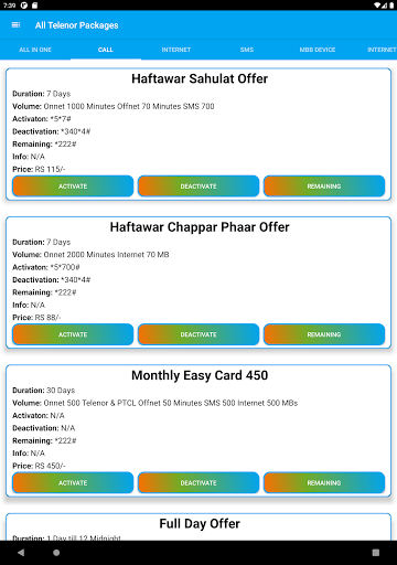 Telenor Packages 2022 - Image screenshot of android app