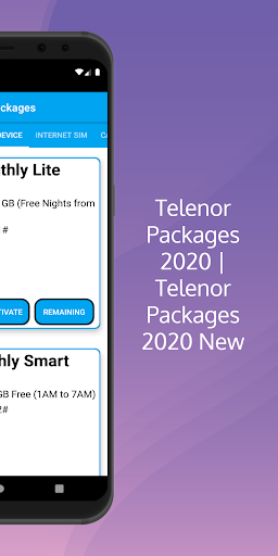 Telenor Packages 2022 - Image screenshot of android app