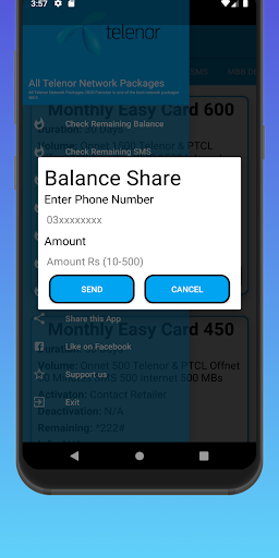 Telenor Packages 2022 - Image screenshot of android app