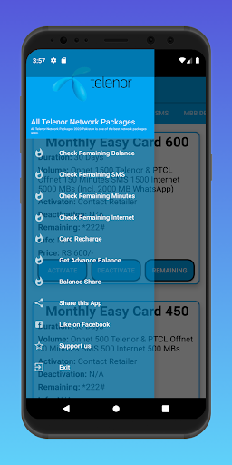 Telenor Packages 2022 - Image screenshot of android app