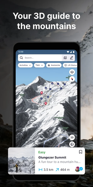 FATMAP: Ski, Hike, Bike - Image screenshot of android app