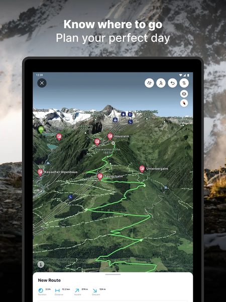 FATMAP: Ski, Hike, Bike - عکس برنامه موبایلی اندروید