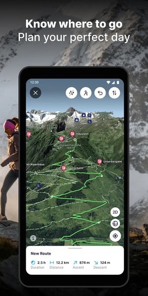 FATMAP: Ski, Hike, Bike - عکس برنامه موبایلی اندروید