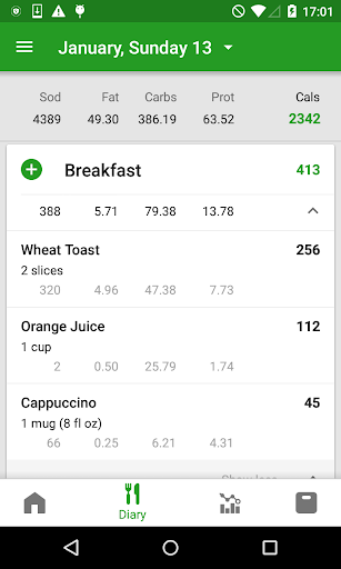 Calorie Counter by FatSecret - Image screenshot of android app