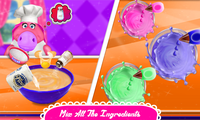 Mr. Fat Unicorn Cooking Smart - Gameplay image of android game
