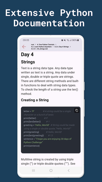 Python - Image screenshot of android app