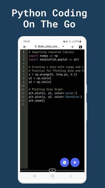 Python - عکس برنامه موبایلی اندروید