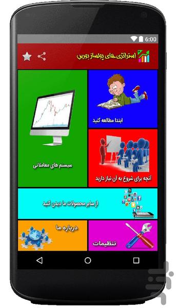 استراتژی های پولساز بورس - Image screenshot of android app