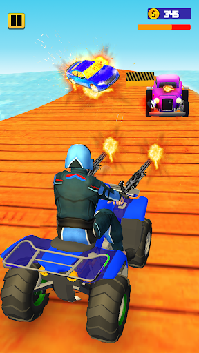 Quad Bike Traffic Shooting Gam - عکس برنامه موبایلی اندروید