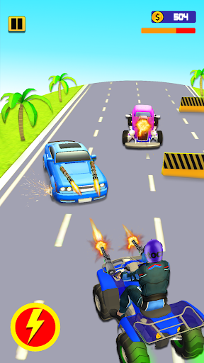 Quad Bike Traffic Shooting Gam - Image screenshot of android app