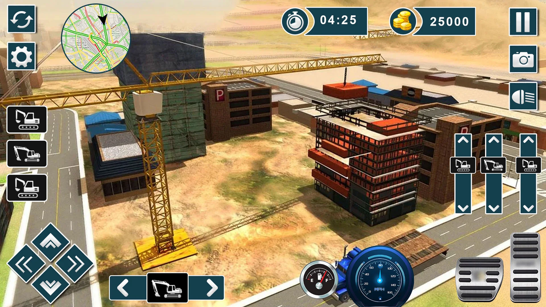 Excavator Truck Driving Game - Gameplay image of android game
