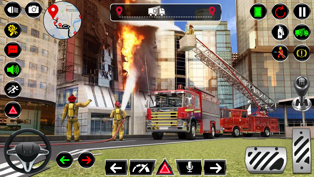 American Fire Truck Simulator - Gameplay image of android game