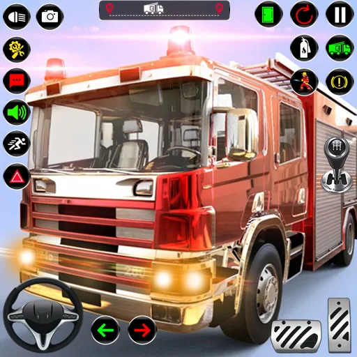 American Fire Truck Simulator - عکس بازی موبایلی اندروید