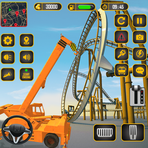 Roller Coaster Builder Game - عکس بازی موبایلی اندروید