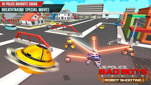 US Police Robot Shooting Games - Gameplay image of android game