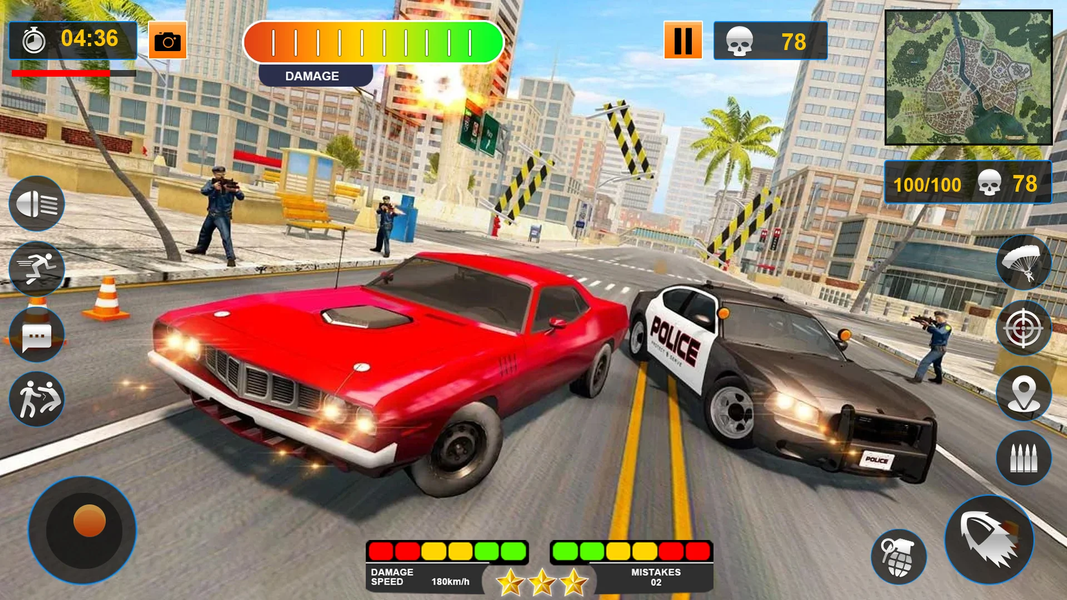 US Police Shooting Crime City - Gameplay image of android game