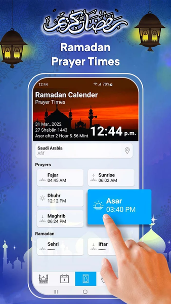 Ramadan Calendar & Time Table - Image screenshot of android app