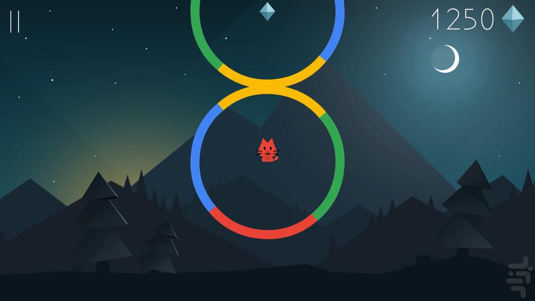 پرش رنگ - Gameplay image of android game