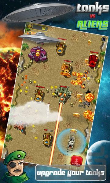 Tanks vs Aliens - Gameplay image of android game