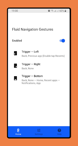 Fluid Navigation Gestures - Image screenshot of android app