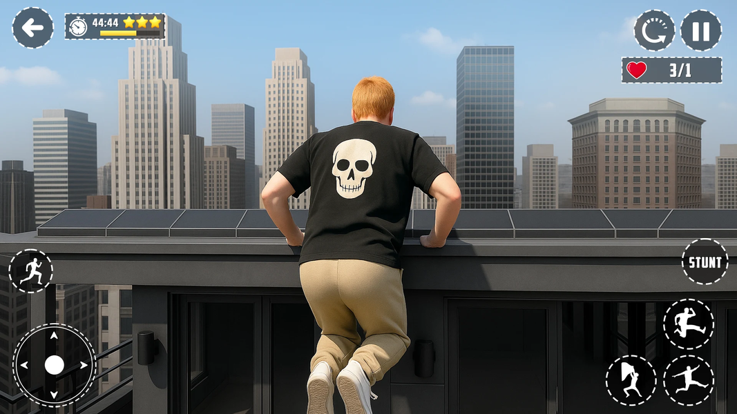 Going Up Rooftop : Parkour Run - Gameplay image of android game
