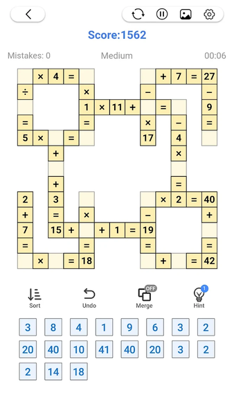 Cross Number - Math Puzzle - عکس بازی موبایلی اندروید