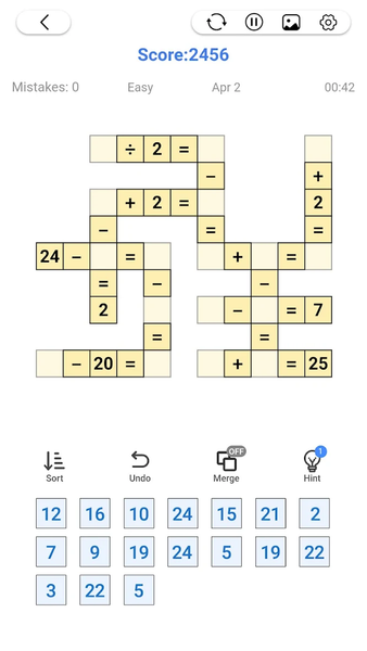 Cross Number - Math Puzzle - عکس بازی موبایلی اندروید