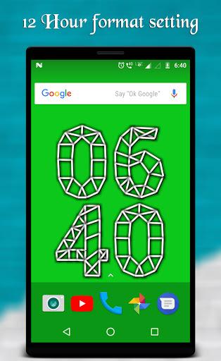 Digital clock live wallpaper - عکس برنامه موبایلی اندروید