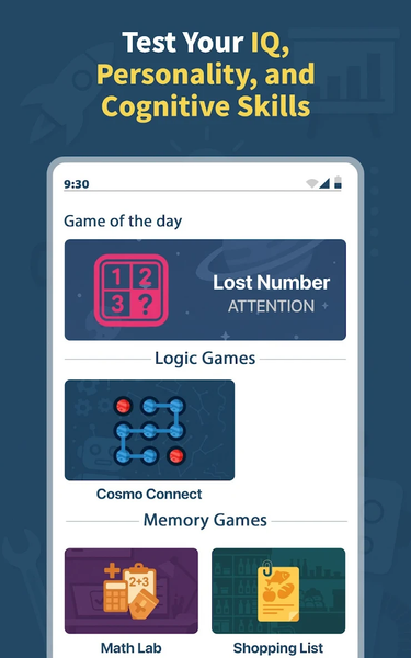 IQ Brain Training - عکس برنامه موبایلی اندروید