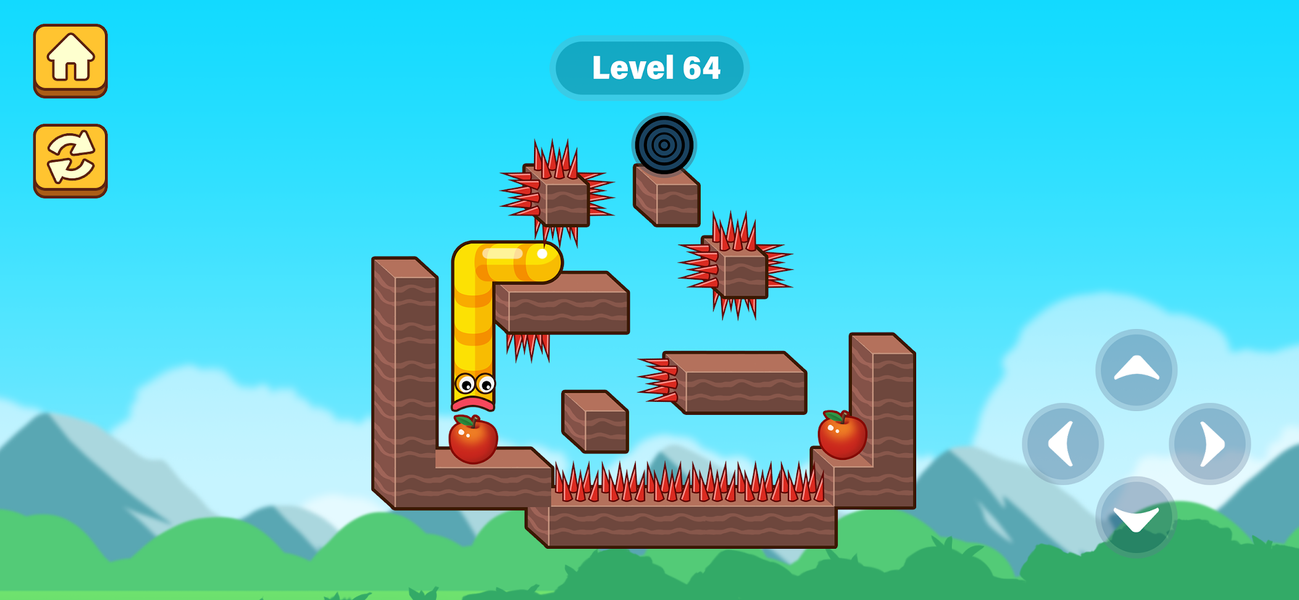 Apple Worm - Gameplay image of android game