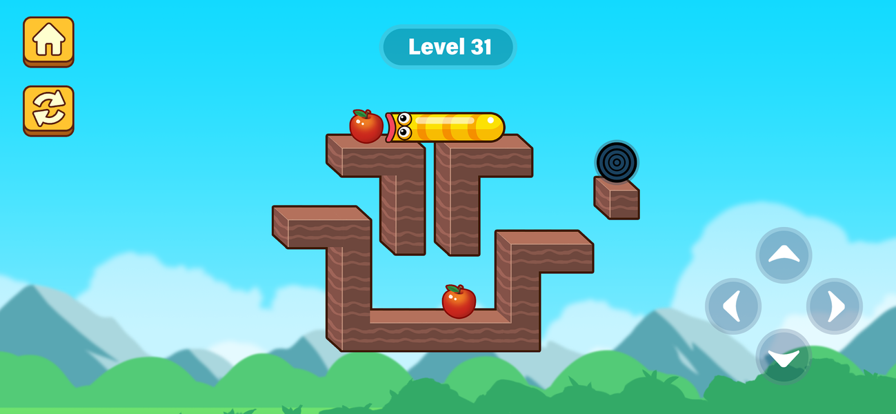Apple Worm - Gameplay image of android game