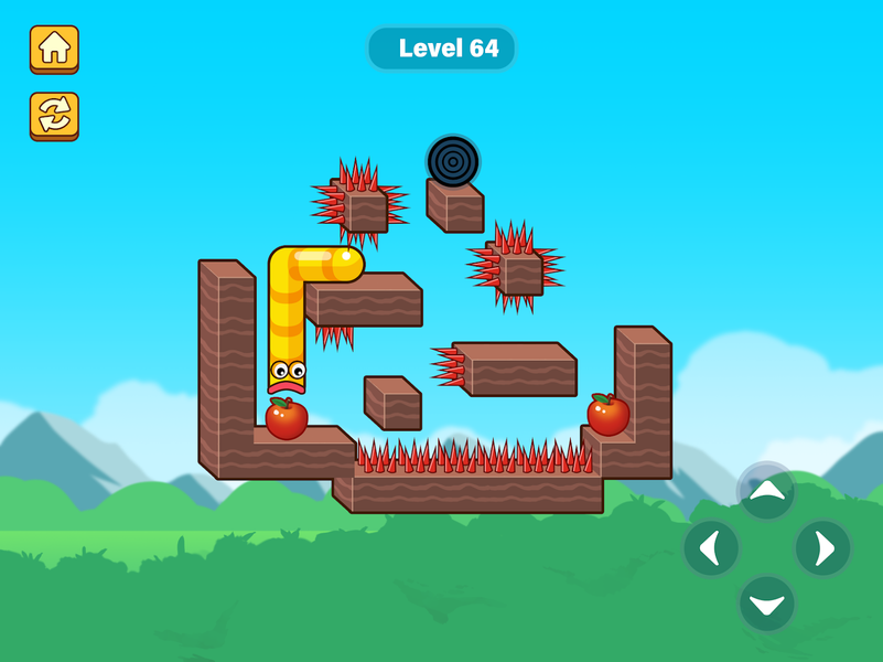 Apple Worm - Gameplay image of android game