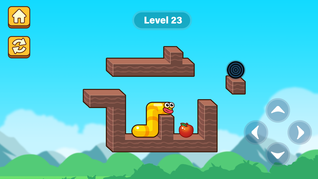 Apple Worm - Gameplay image of android game
