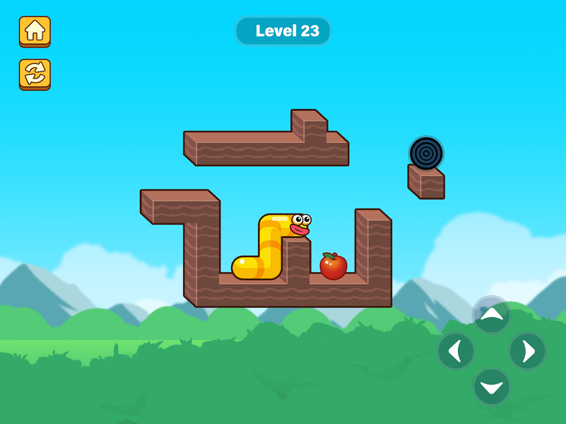 Apple Worm - Gameplay image of android game