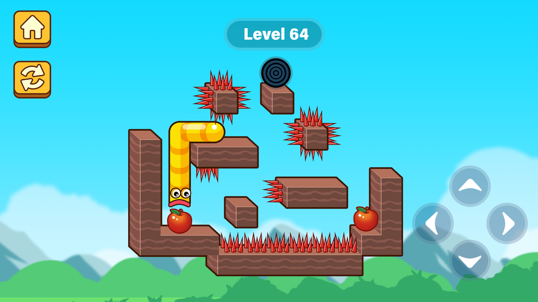 Apple Worm - Gameplay image of android game