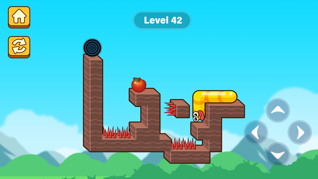 Apple Worm - Gameplay image of android game