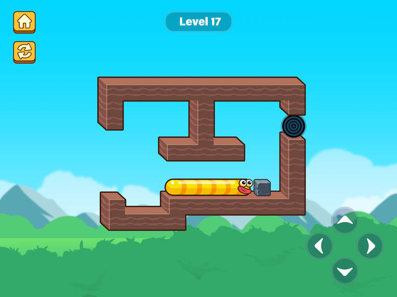 Apple Worm - Gameplay image of android game