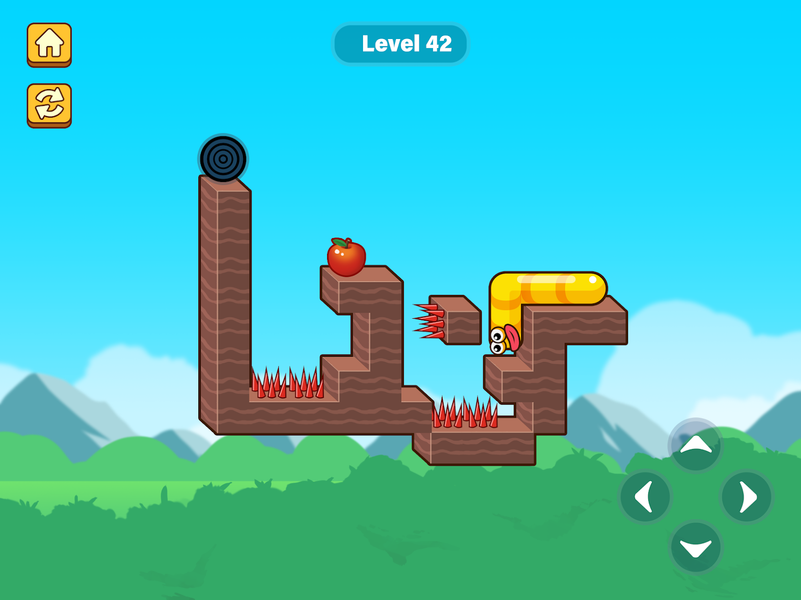 Apple Worm - Gameplay image of android game