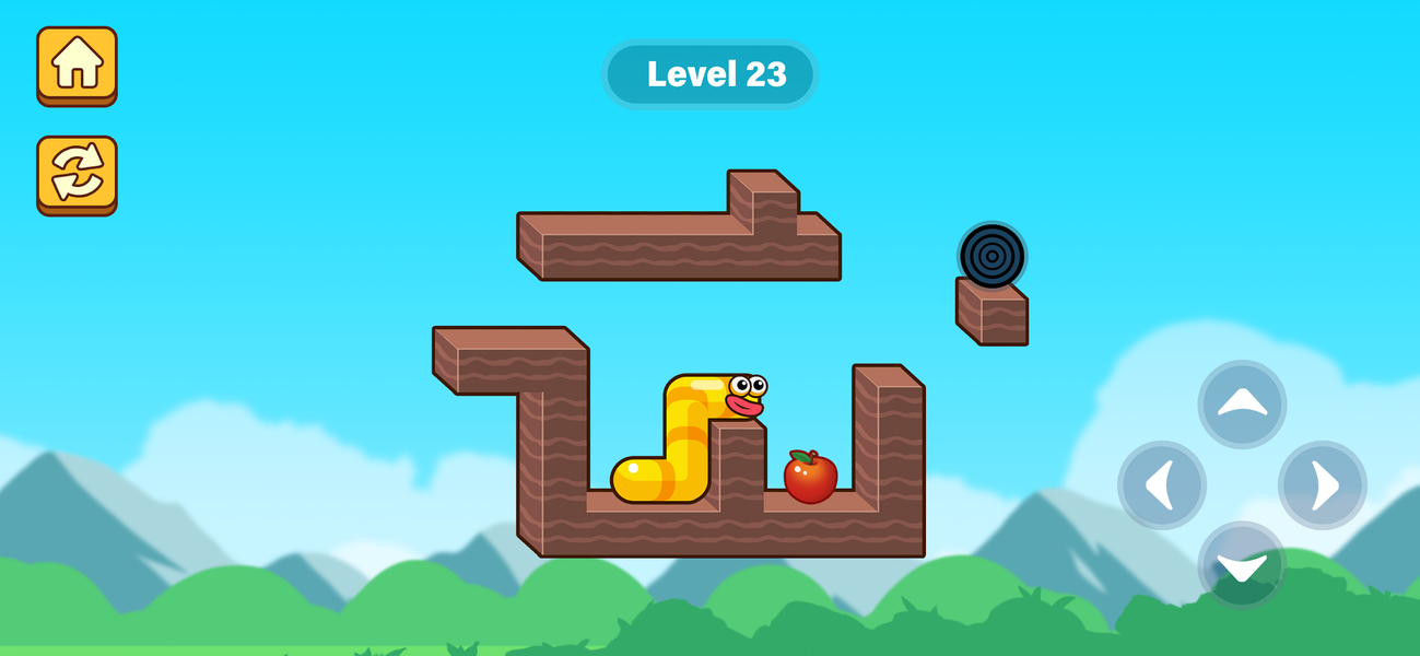 Apple Worm - Gameplay image of android game