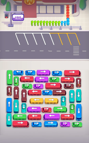 Bus Away: Traffic Jam - Gameplay image of android game