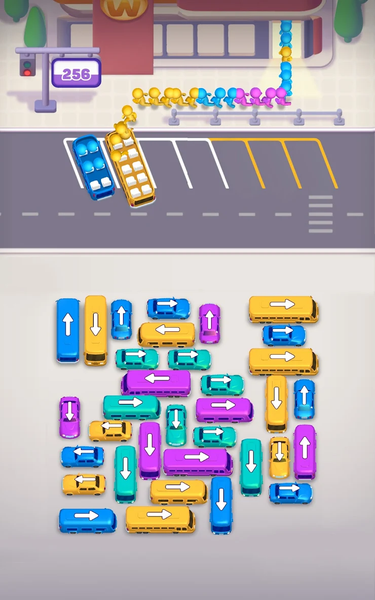 Bus Away: Traffic Jam - Gameplay image of android game